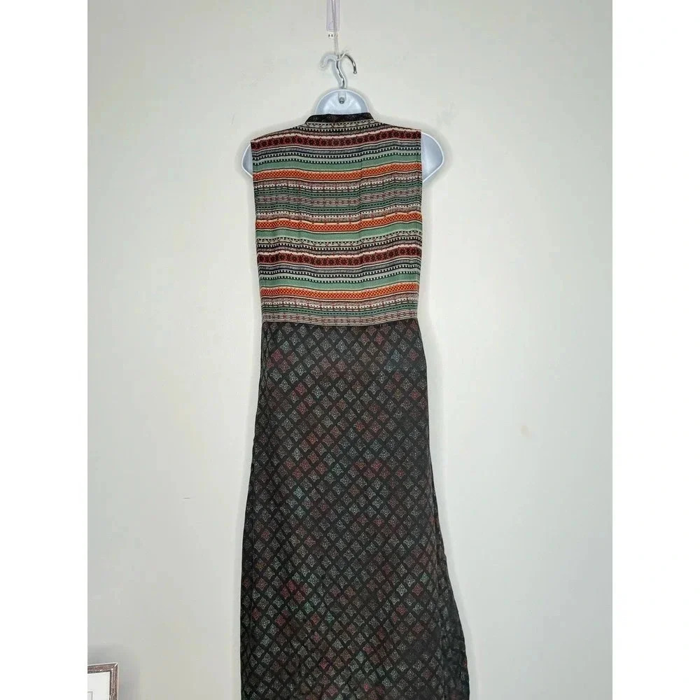 Soch Midi Button Down Patchwork Dress Boho Dress … - image 6